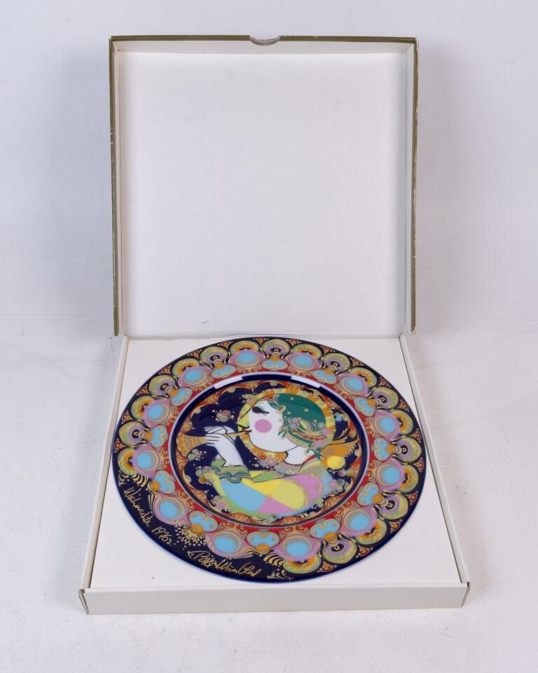 1976 Rosenthal Galerie 'Engel mit Trompete' Decorative Plate by Bjørn Wiinblad