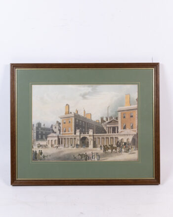 c.1818 Framed Print of the ‘View of the Admiralty’ in Historical London