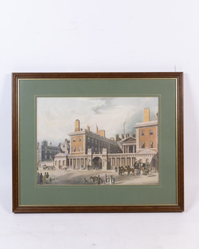 c.1818 Framed Print of the 'View of the Admiralty' in Historical London