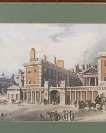 c.1818 Framed Print of the ‘View of the Admiralty’ in Historical London