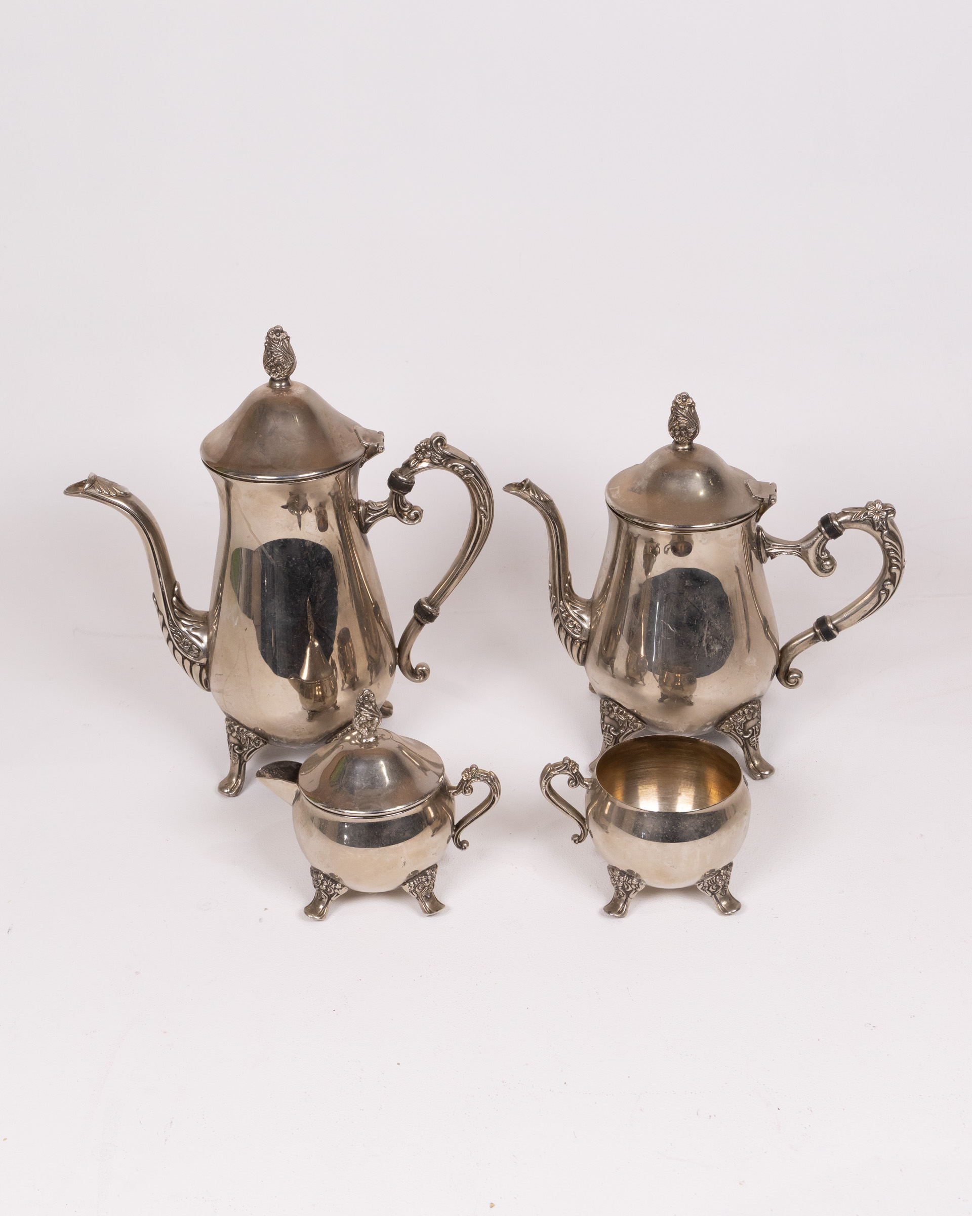 Vintage Four Piece Silver Plated Tea and Coffee Set