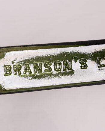 Vintage Branson’s Coffee Extract Green Glass Bottle