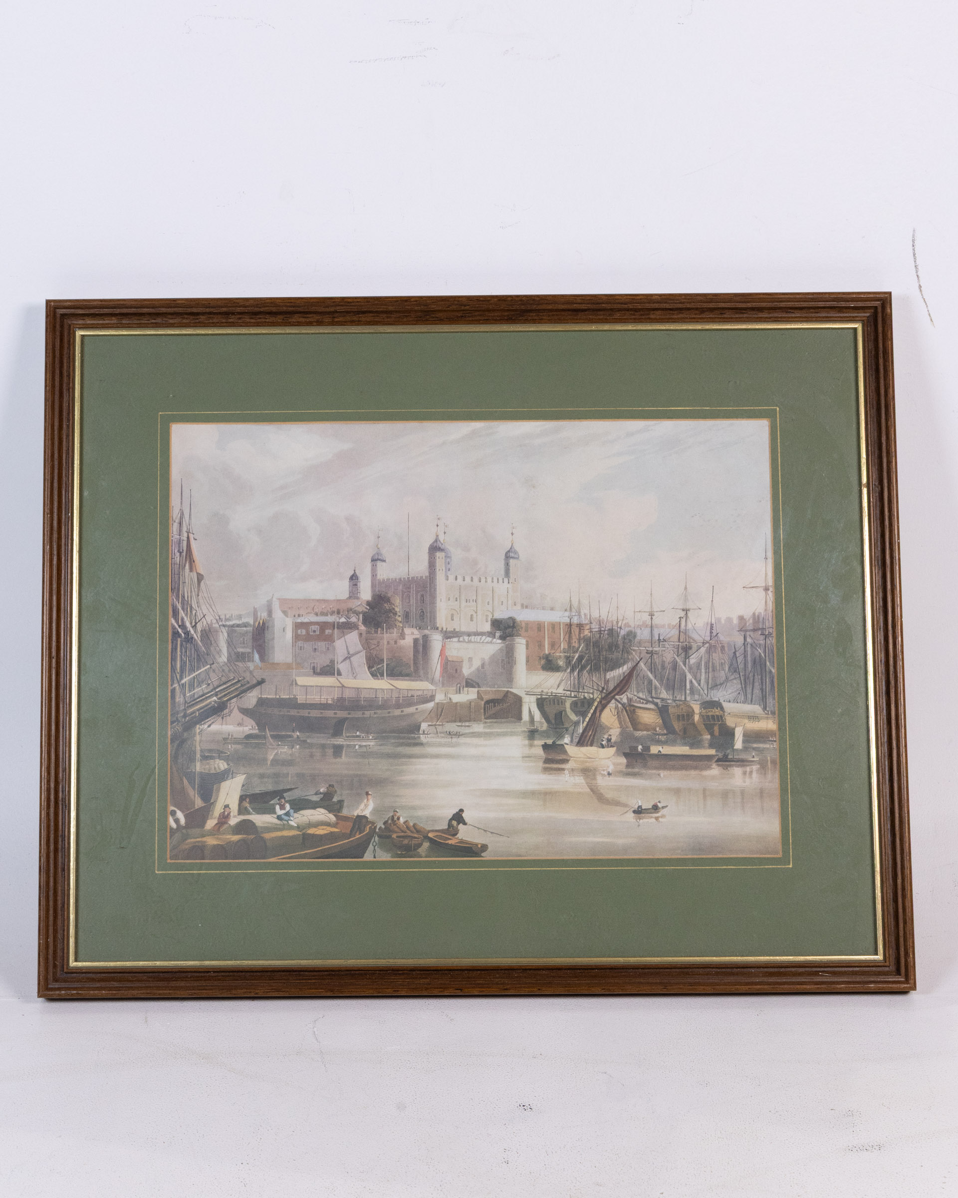 c. 1872 Framed Print of the View from Tower Bridge London