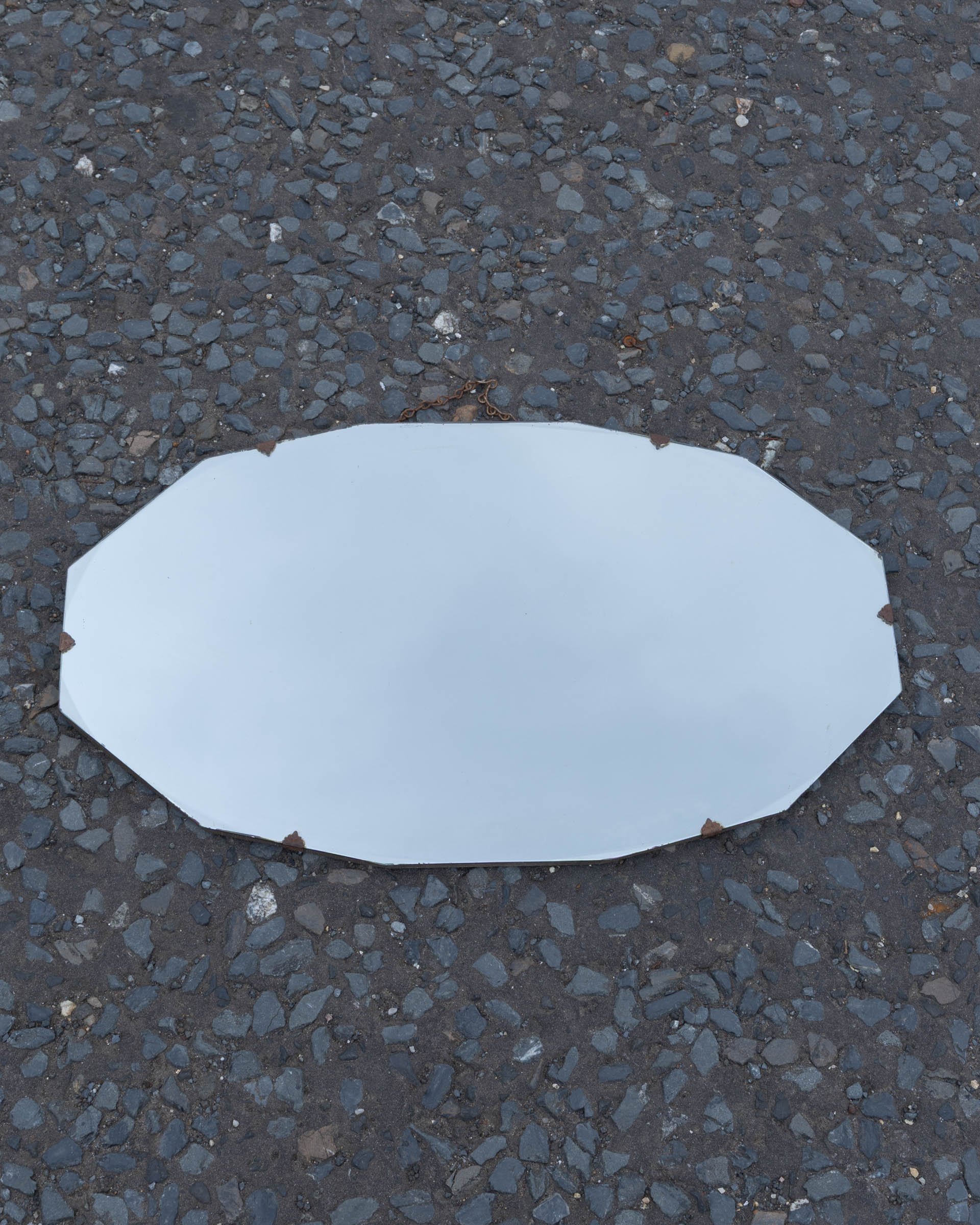 Vintage Dodecagonal Bevelled Edge Glass Mirror