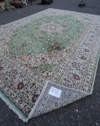 MAY2506 Very Large Vintage Handwoven Persian Kashann Carpet with Unique Colours