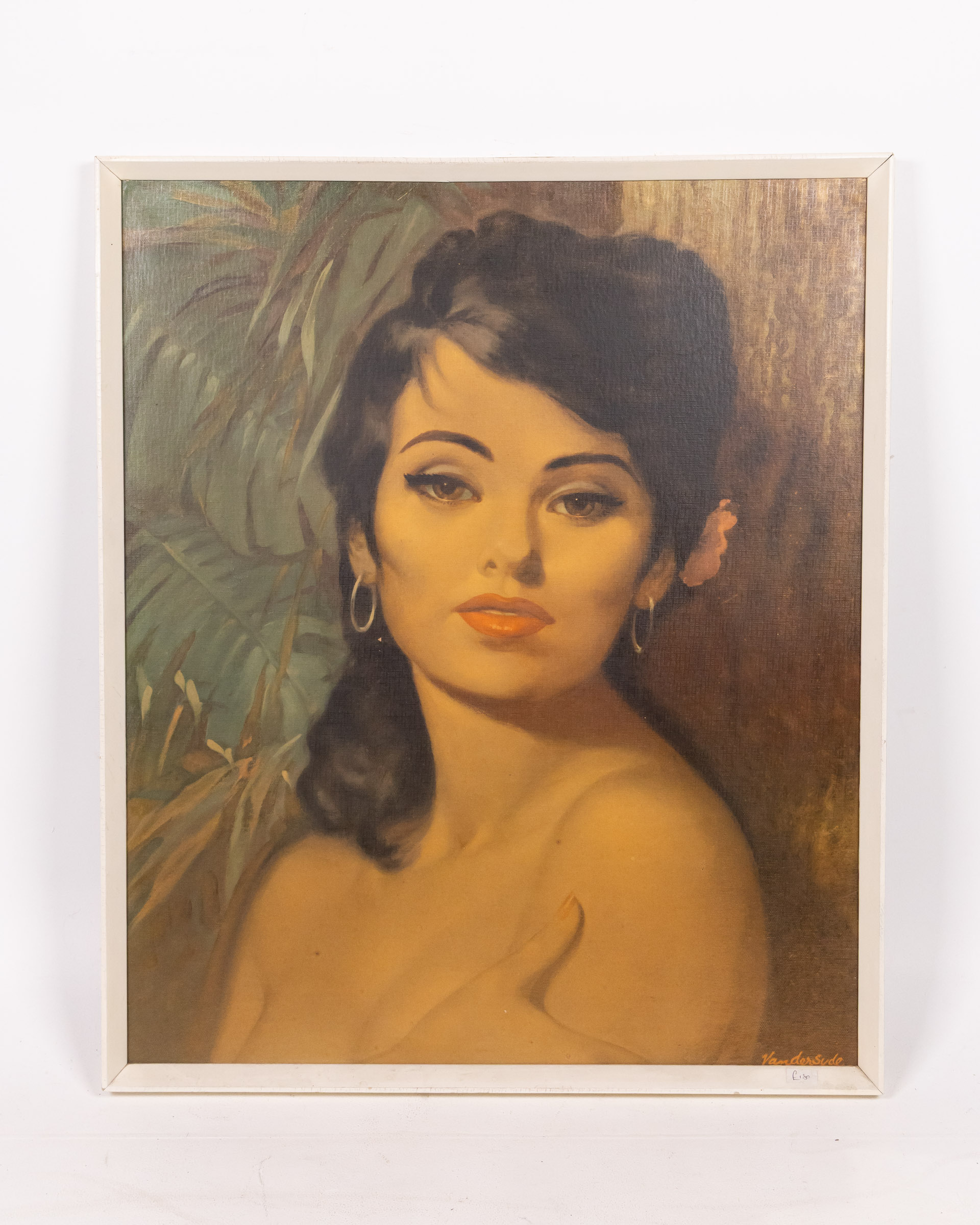 Mid Century ‘Nina’ Framed Portrait Print