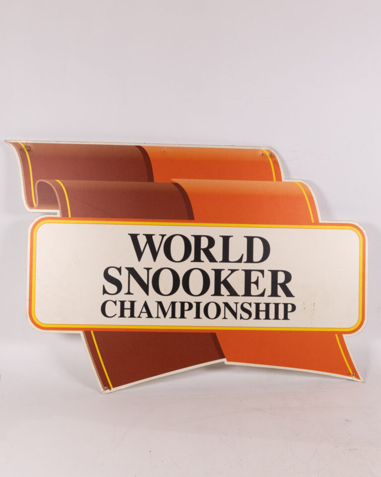 Vintage World Snooker Championship Promotional Sign