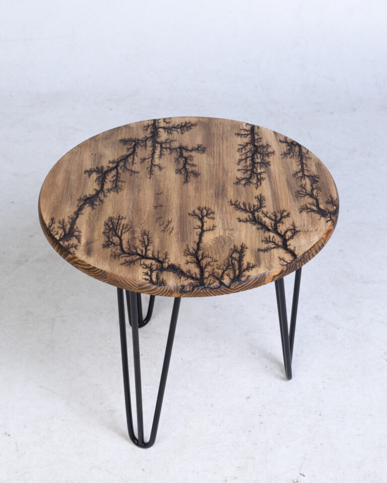 The Lightning Shack Decorative End Table - Drifted Colour