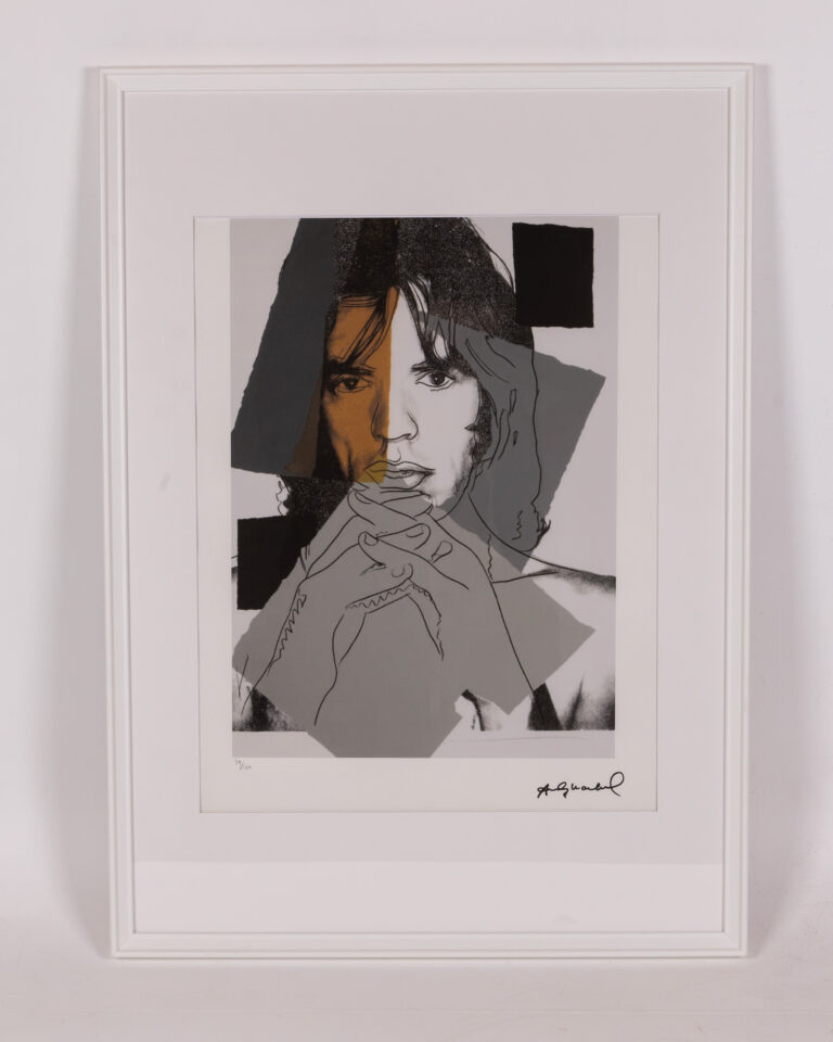 Andy Warhol Mick Jagger Framed Lithograph Print - #39/100
