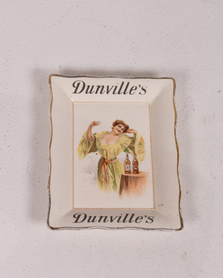 Dunville's Irish Whiskey Ceramic Ashtray
