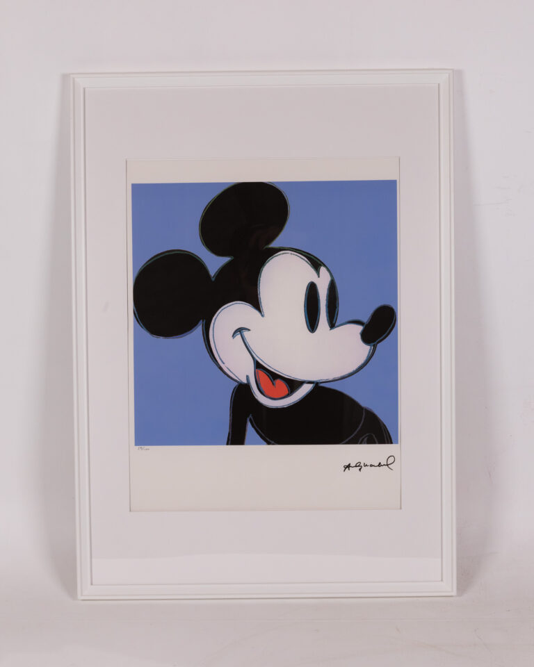 Andy Warhol Mickey Mouse Framed Lithograph Print - #24/100