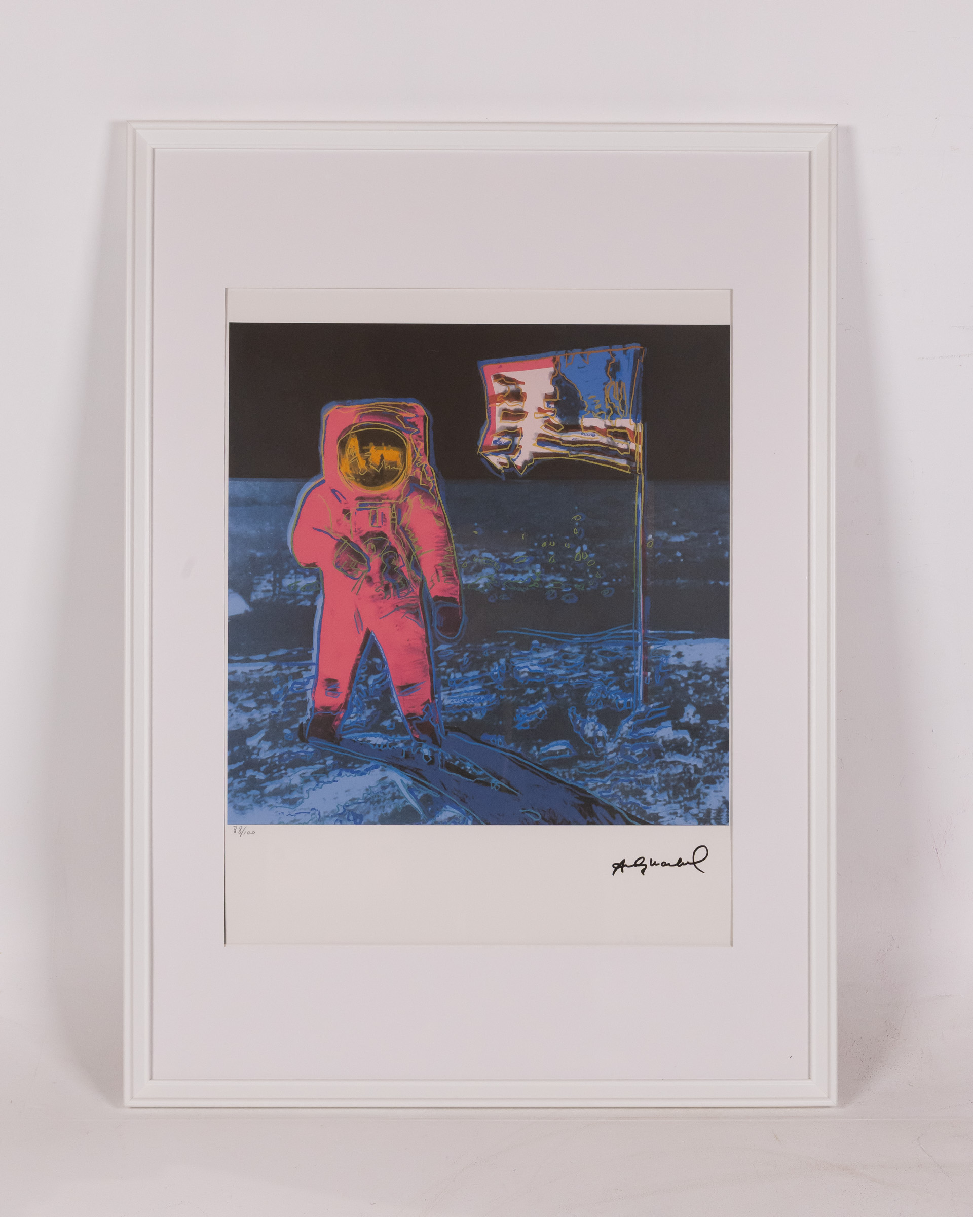 Andy Warhol Moonwalk Framed Lithograph Print – #88/100