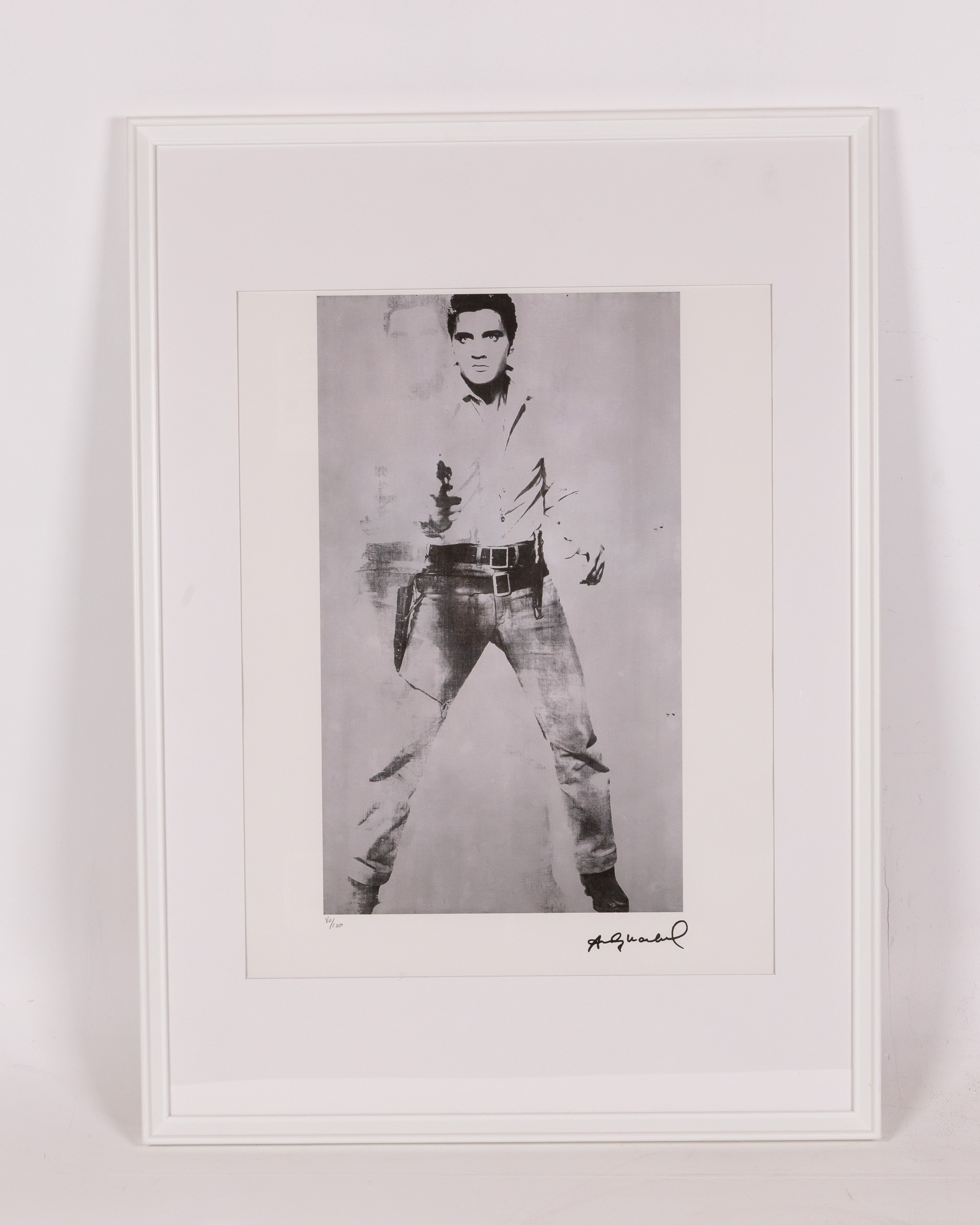 Andy Warhol Elvis Framed Lithograph Print – #80/100