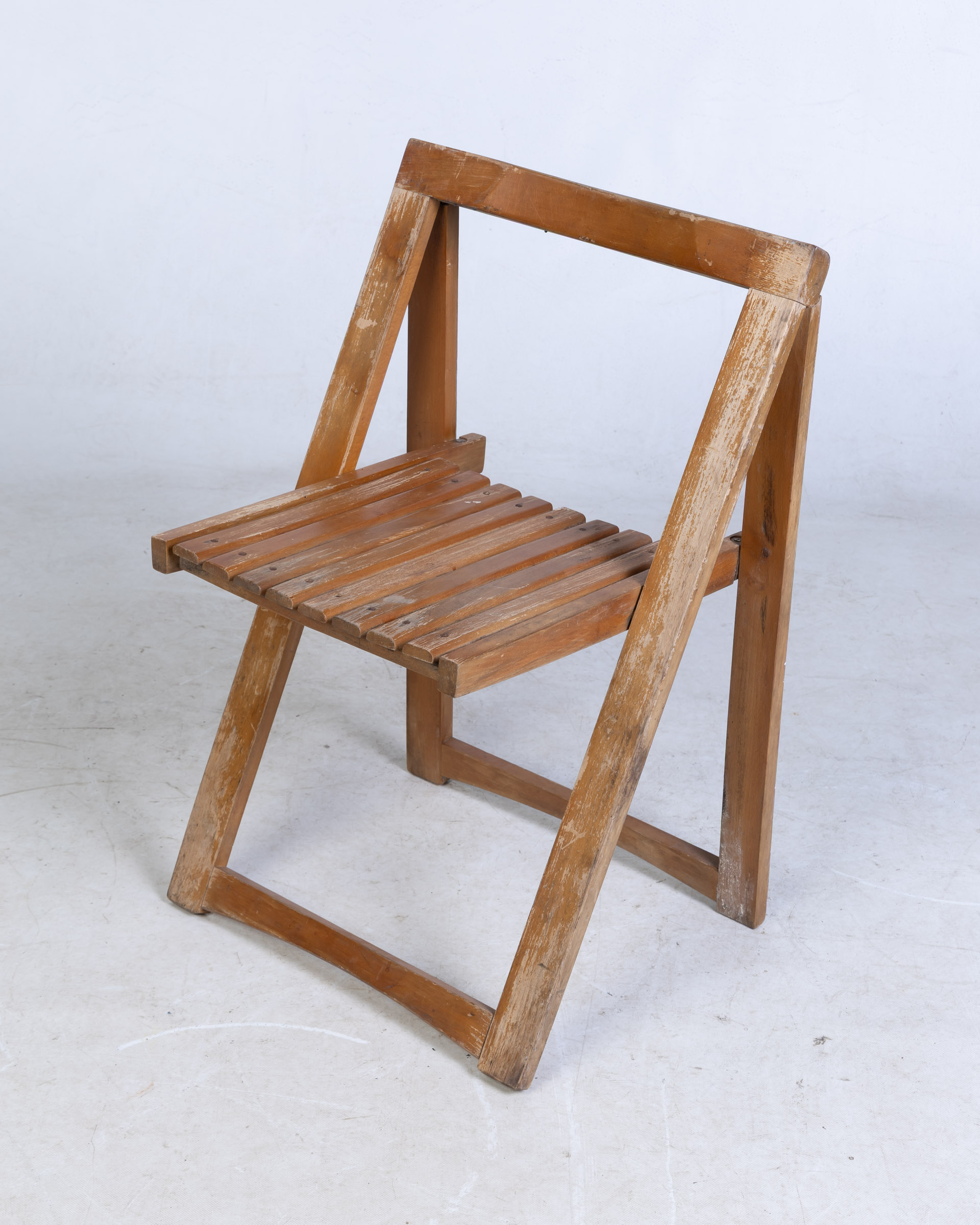 Lost Art Original Stick Chair Mid Century Wooden Folding Chair