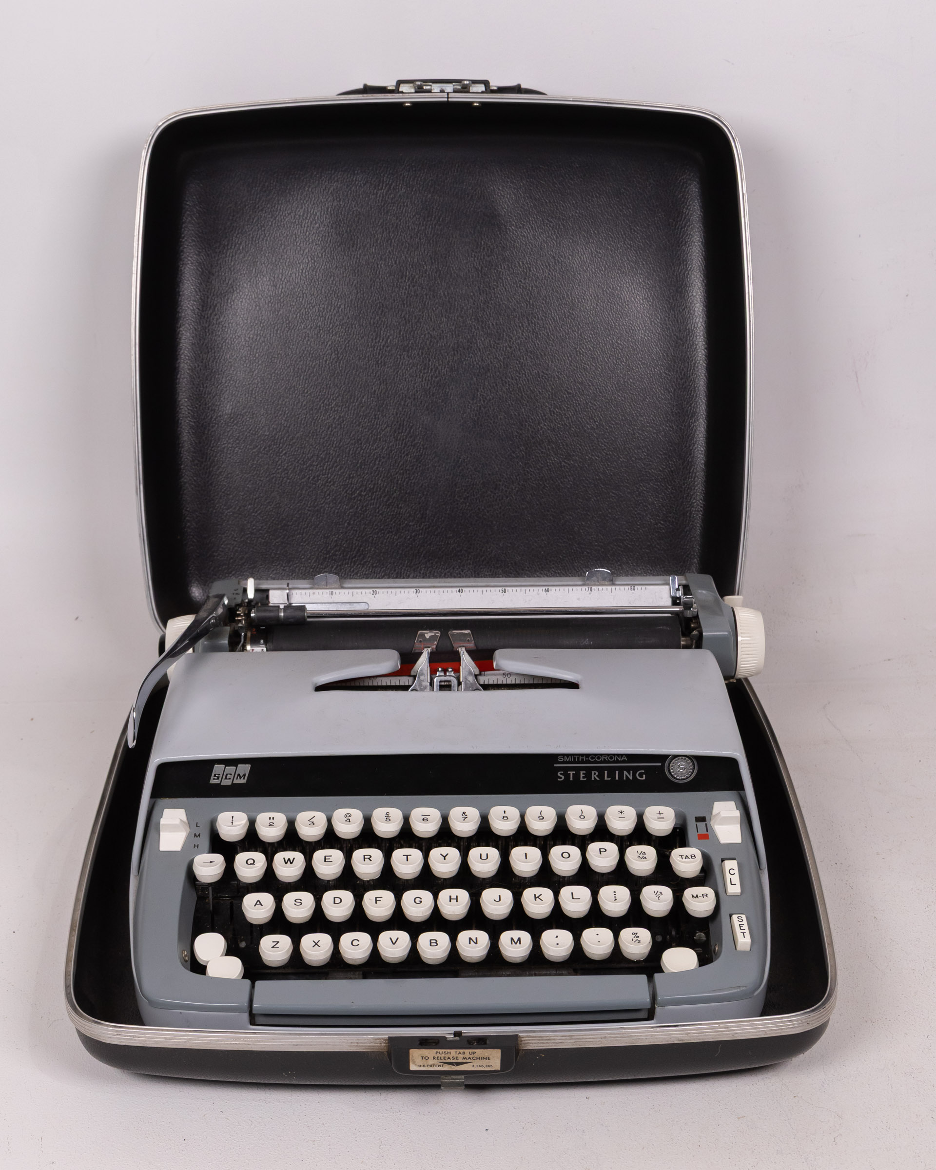 Vintage Smith-Corona Sterling Manual Typewriter with Carry Case