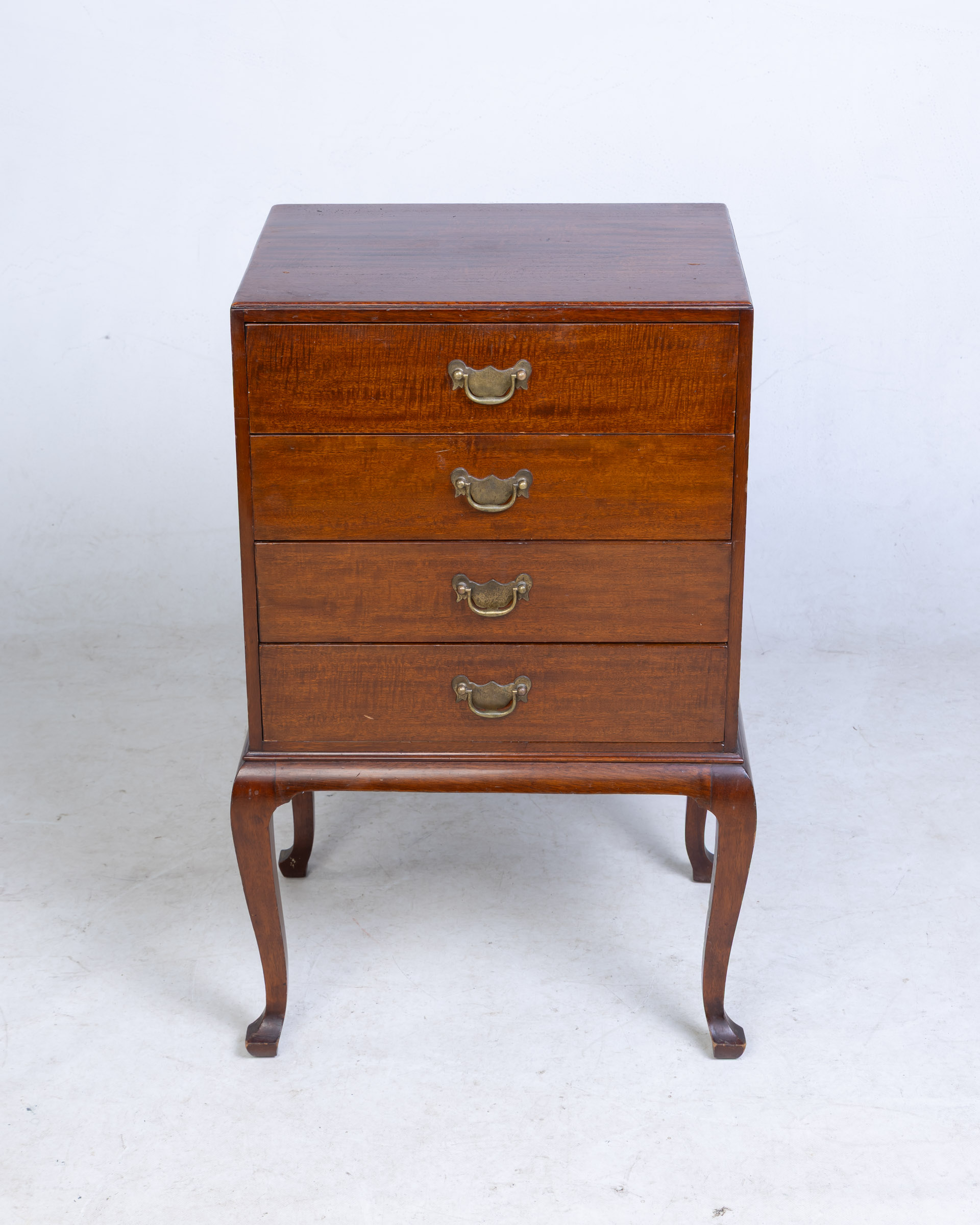 Mahogany Four Drawer Sheet Music Cabinet