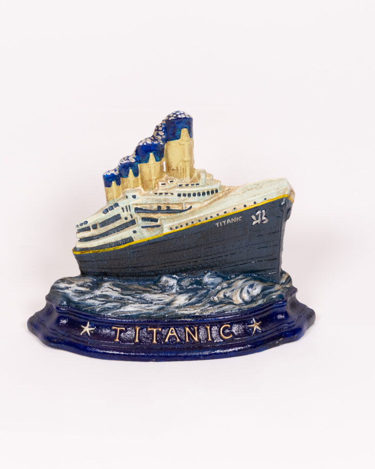 Cast Iron Titanic Doorstop
