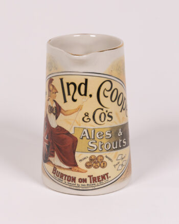 Large Ind. Coope & Co’s Ales & Stouts Ceramic Advertising Jug