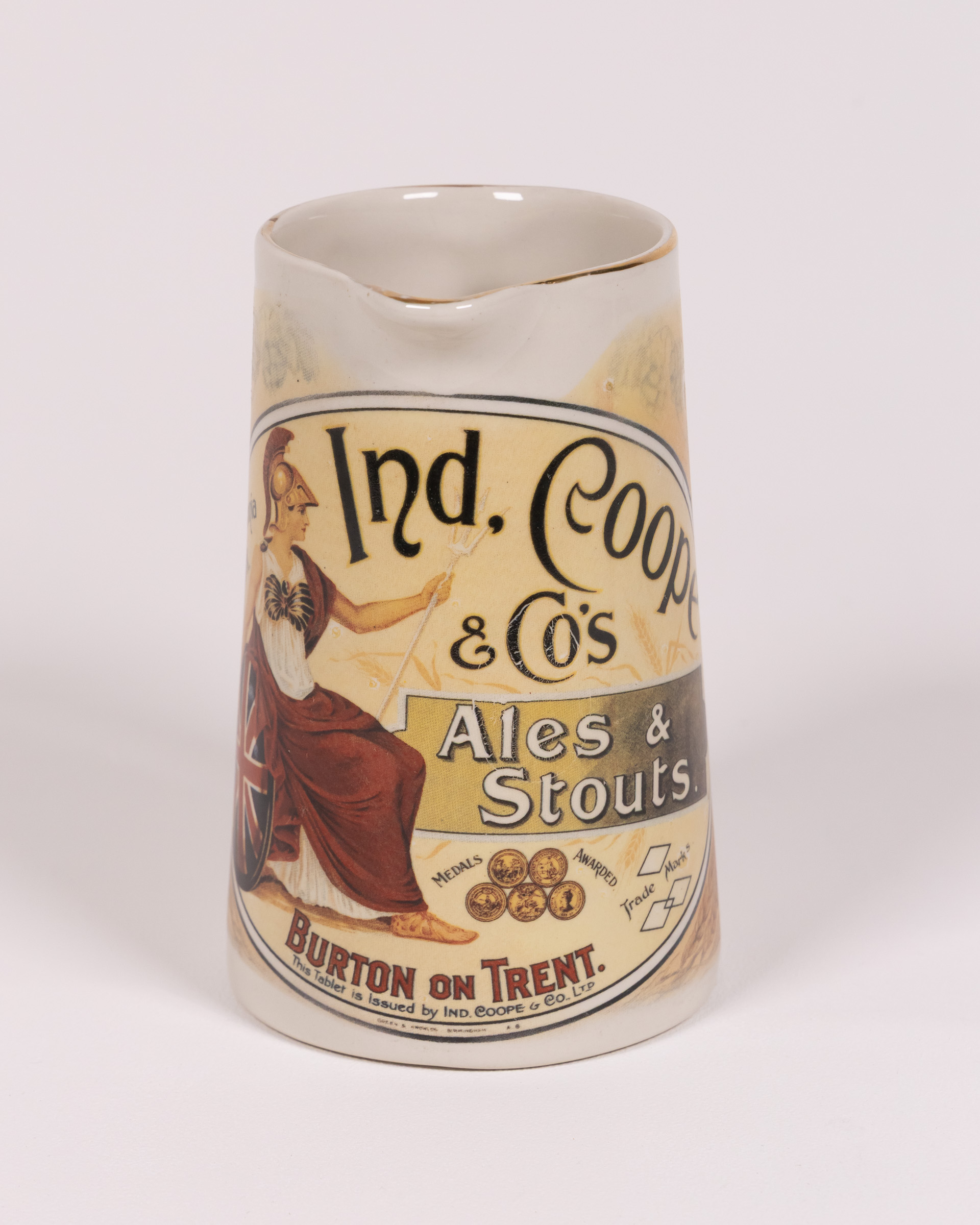 Large Ind. Coope & Co’s Ales & Stouts Ceramic Advertising Jug