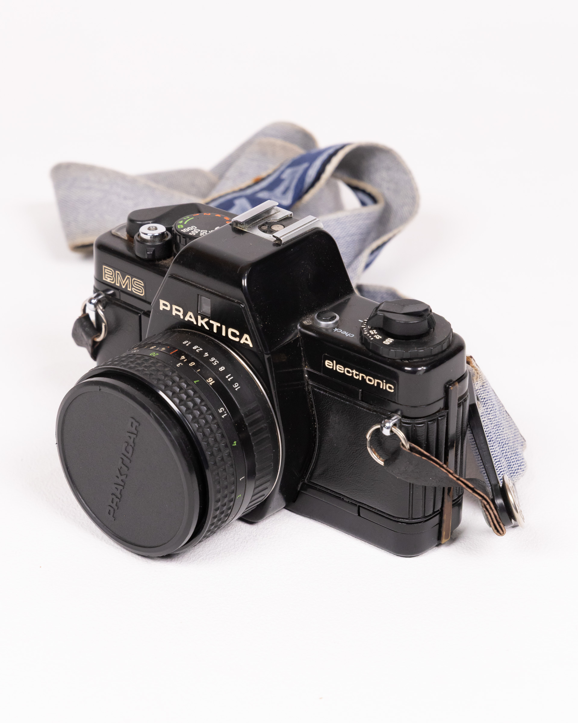 Vintage Praktica BMS Film Camera Set w/ Lens, Flash Accessories