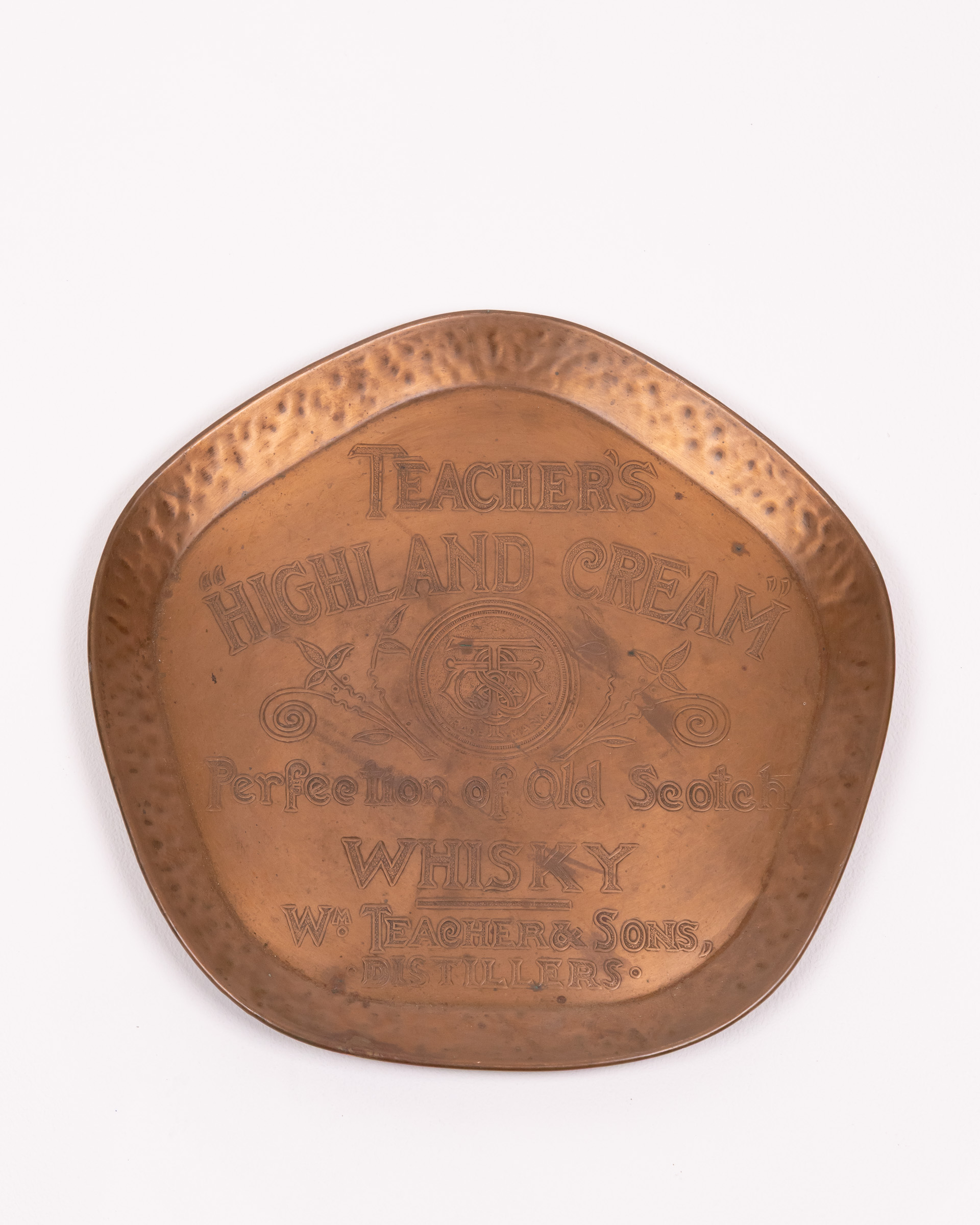 Teacher’s Highland Cream Whisky Copper Tray