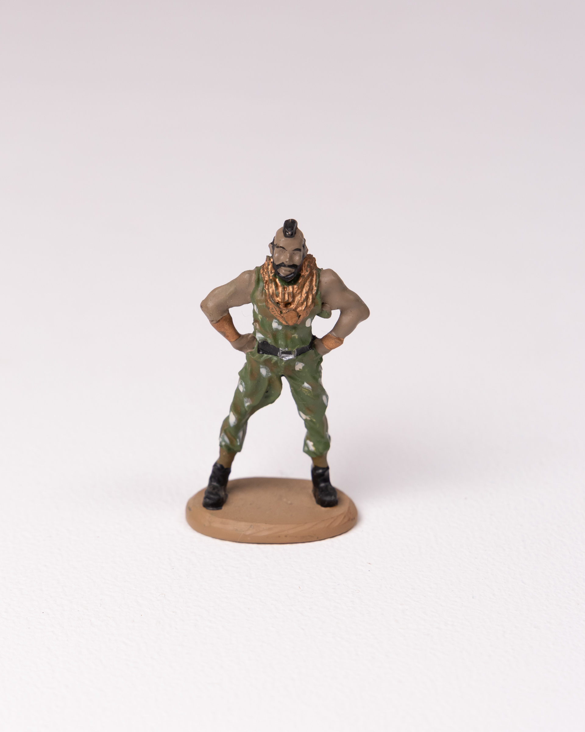 Vintage Corgi Mr. T A-Team Figurine Collectible with Themed Bag