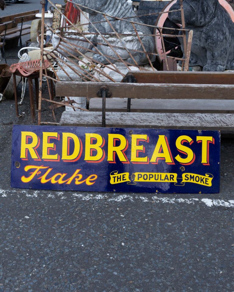 Redbreast Flake Tobacco Enamel Advertising Sign
