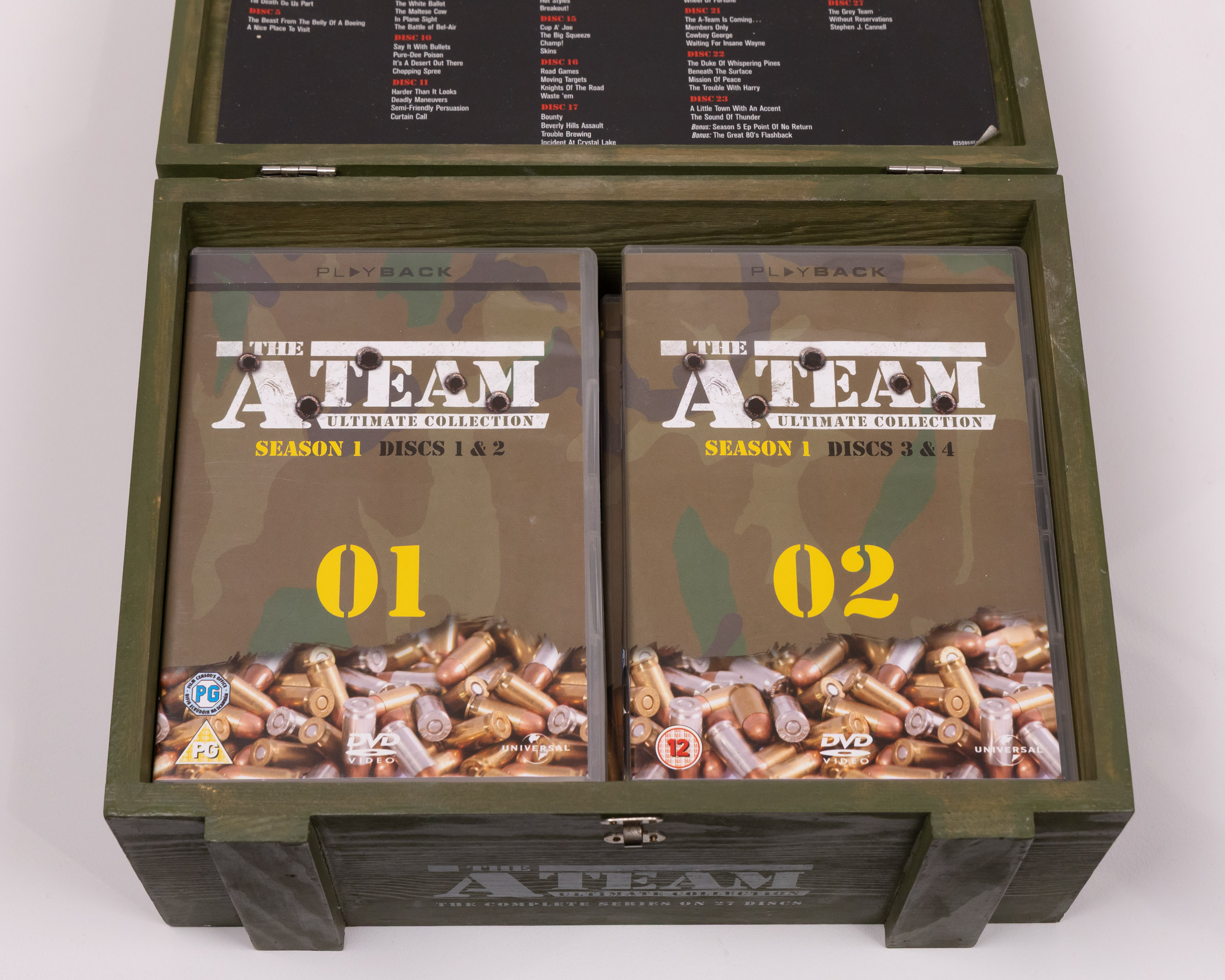 The A-Team Ultimate Collection DVD Set in Decorative Green Wooden