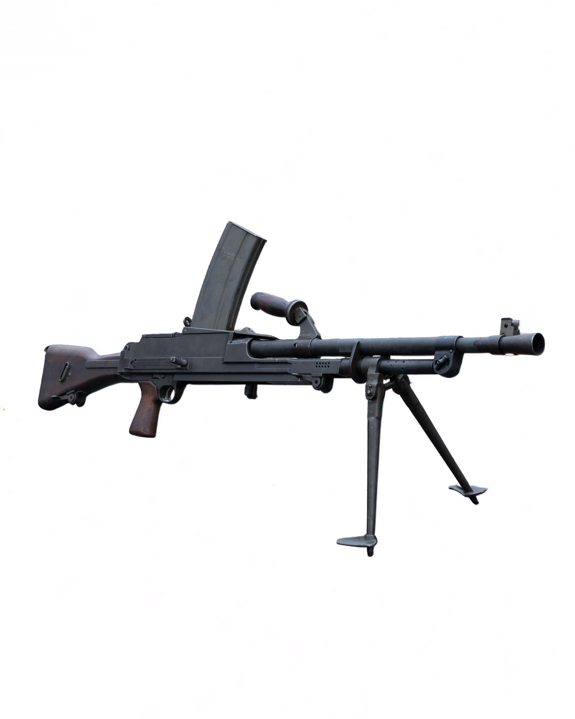 Deactivated Breda Bren Mk II 7.62mm Light Machine Gun in Matching Wooden Box