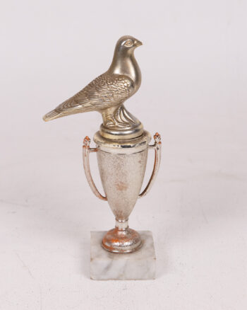 Vintage Dove Trophy Ornament on Marble Base