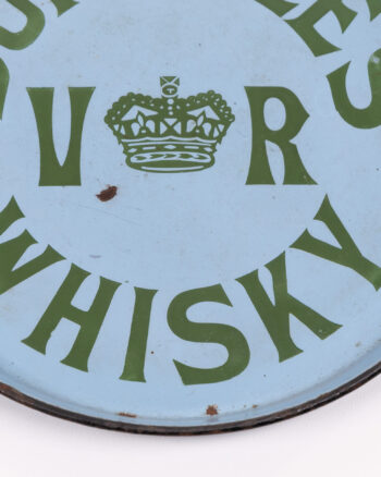 Rare Dunville’s VR Whisky Belfast Blue Enamel Advertising Tray