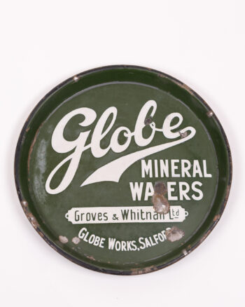 Globe Mineral Waters Salford Enamel Advertising Tray