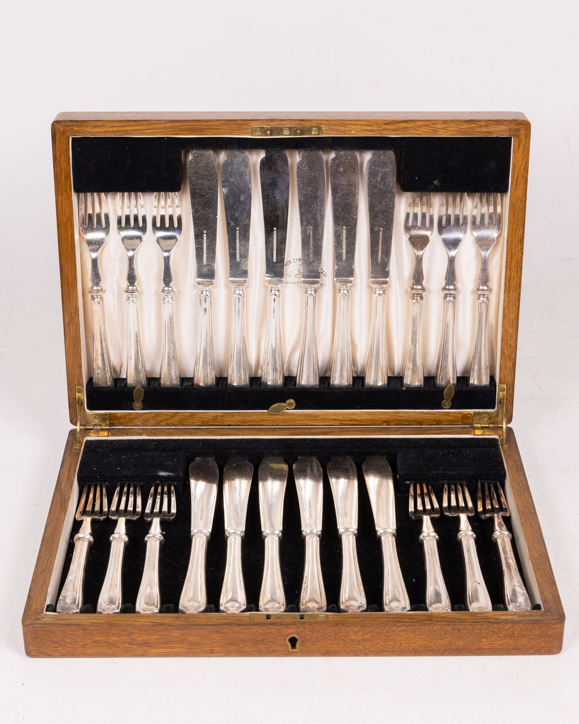 Vintage Gladwin Embassy Plate Cutlery Canteen Set in Box