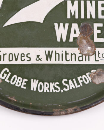Globe Mineral Waters Salford Enamel Advertising Tray