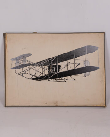 Vintage Print of Wright Flyer Aeroplane