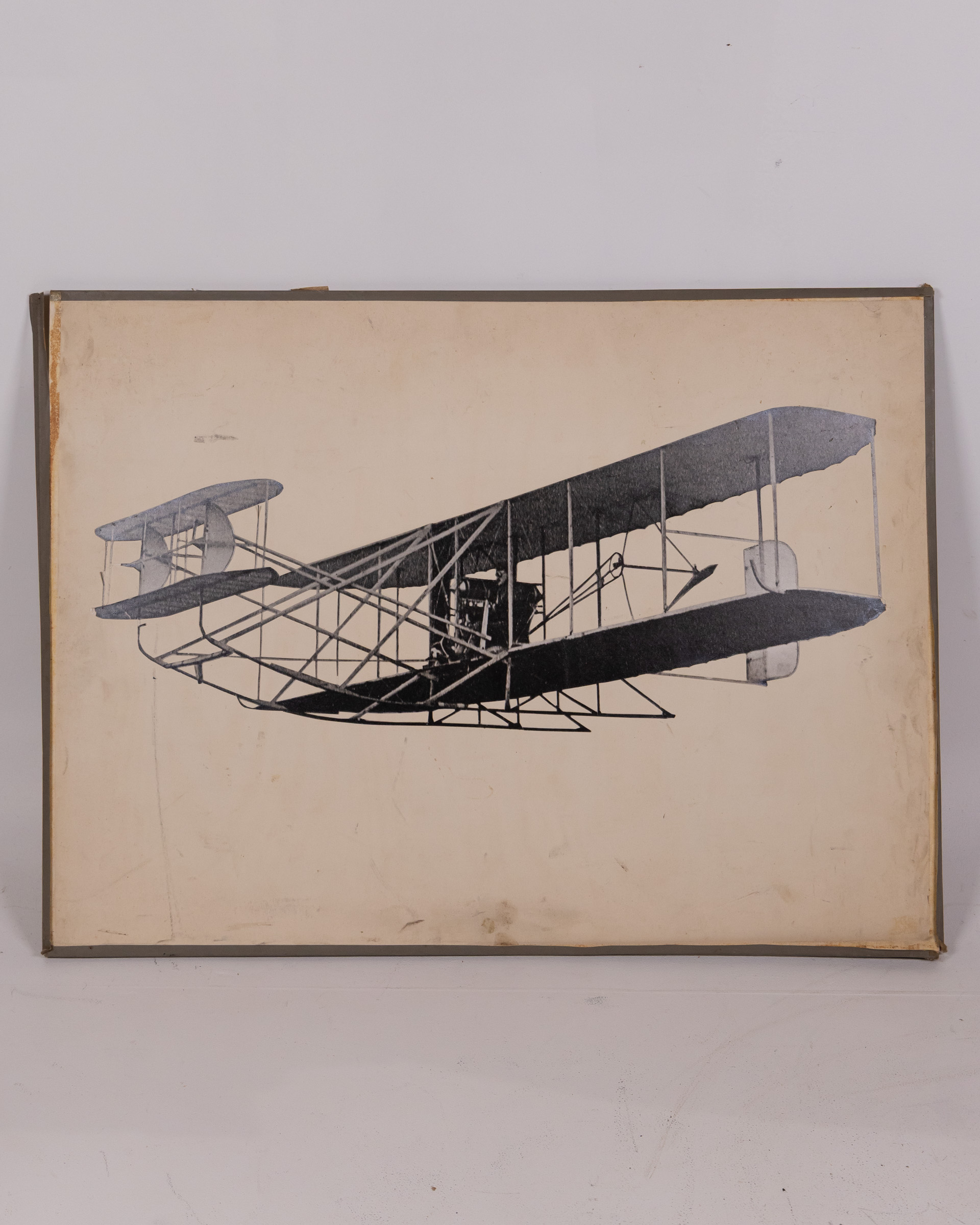 Vintage Print of Wright Flyer Aeroplane