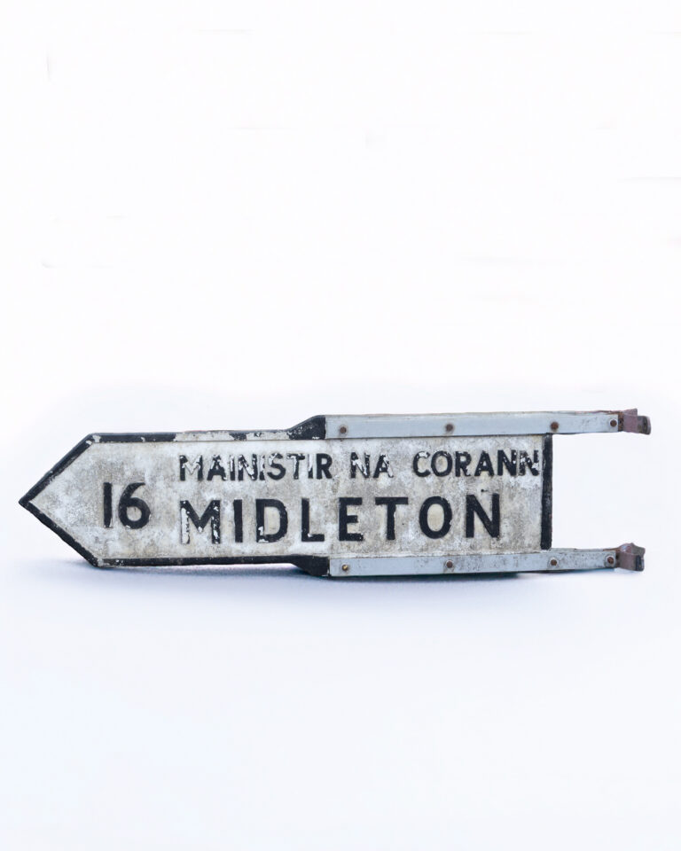 Vintage 'Midleton' Irish Road Sign