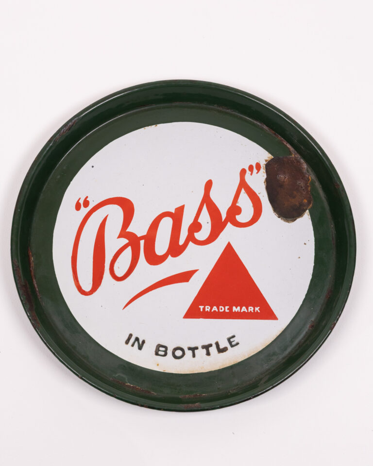 Bass In Bottle Enamel Advertising Beer Tray