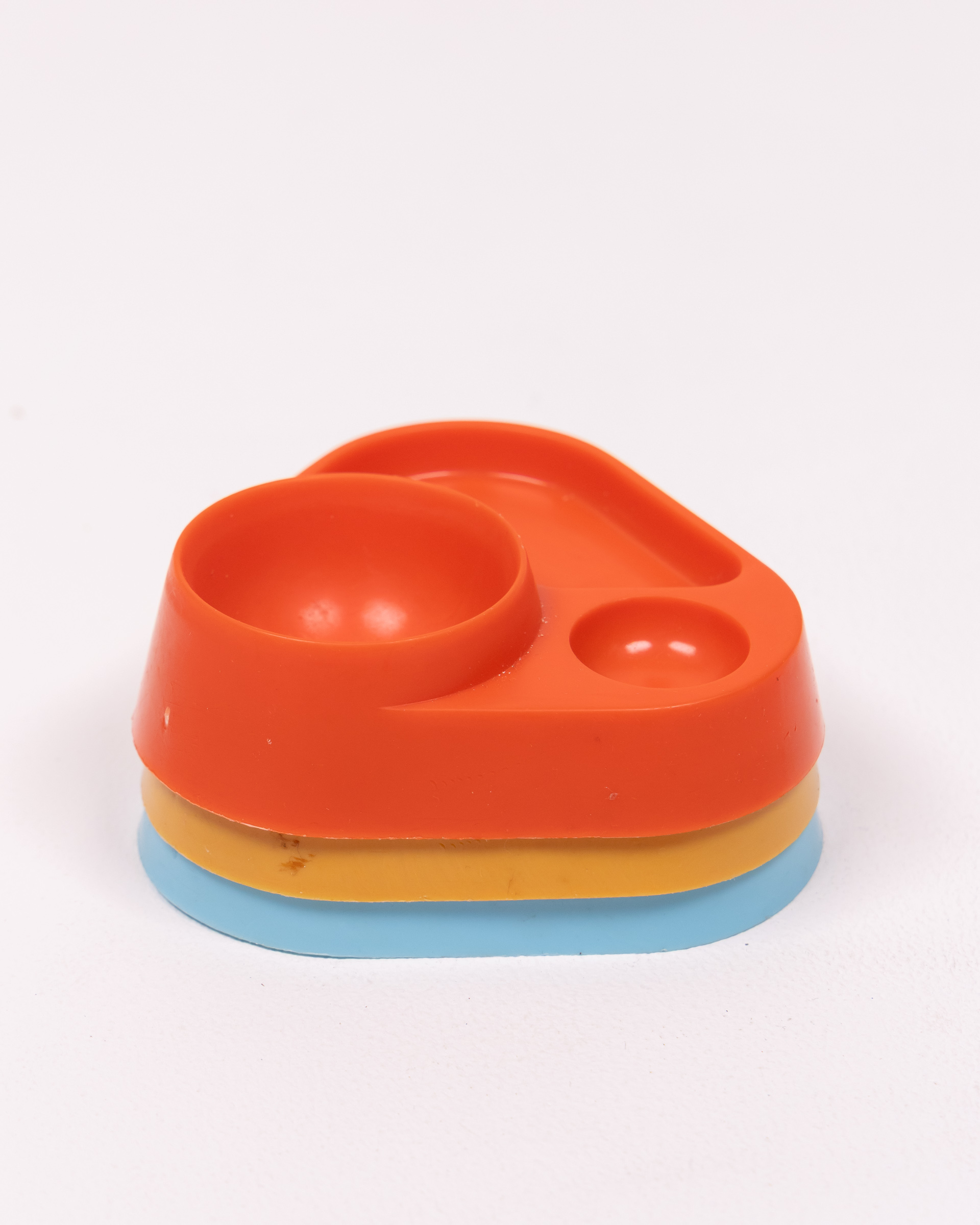 Mid Century Plastic Kids Stacking Bowls Set