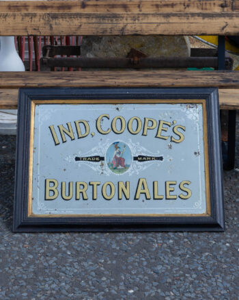 Original Ind. Coope’s Burton Ales Advertising Mirror