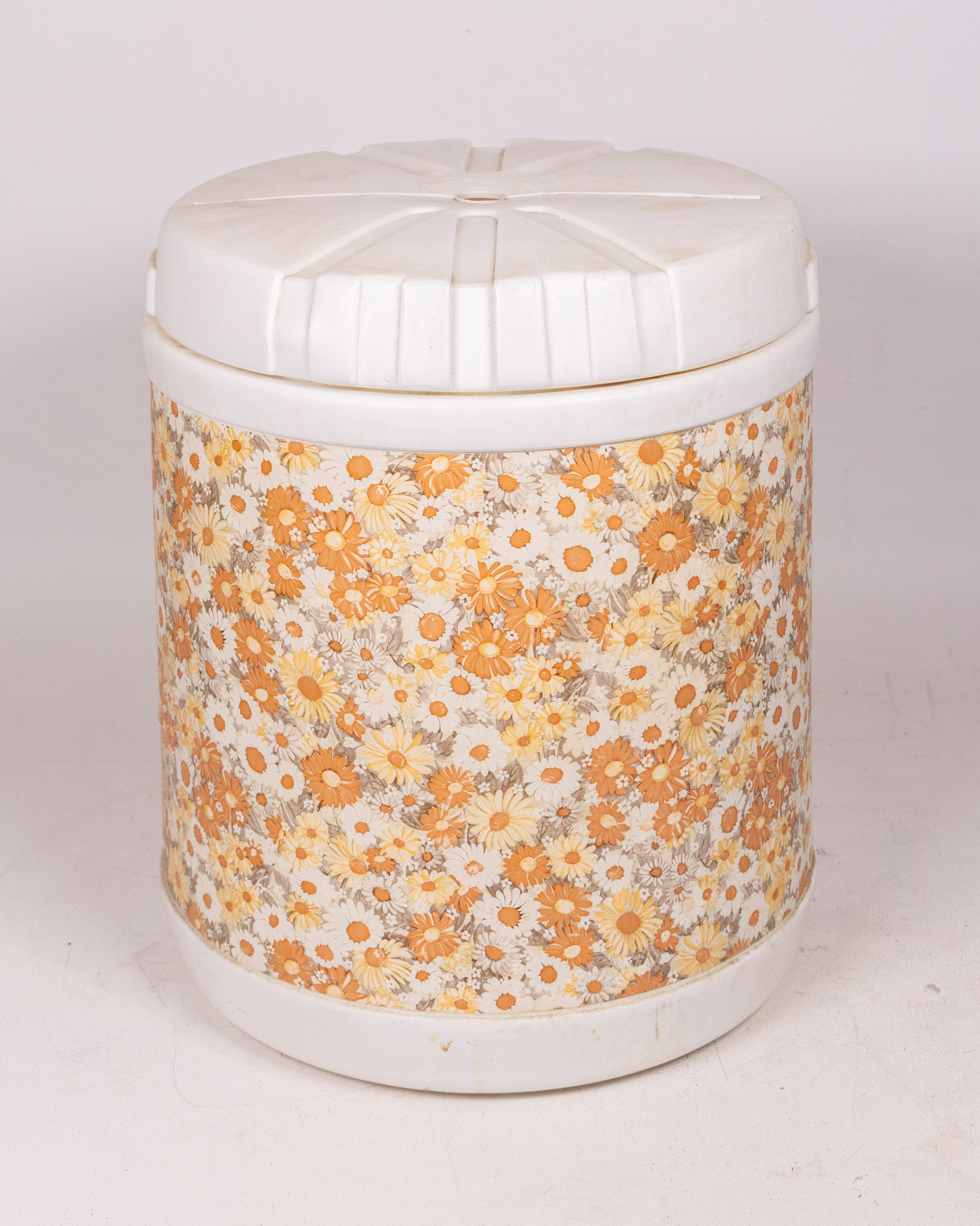 1970s Retro Floral Insulated Picnic Food Container / Beverage Thermos