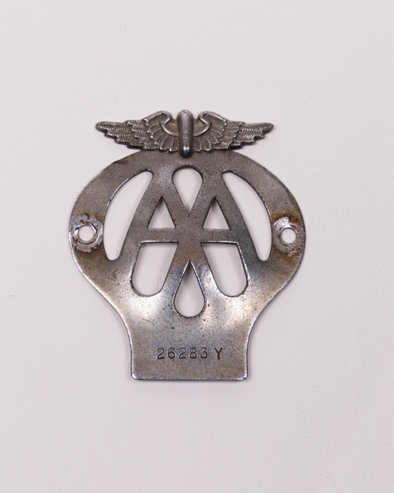Vintage AA Metal Car Badge