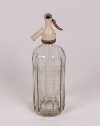 Vintage James A Alexander Ltd Glass Soda Syphon Bottle