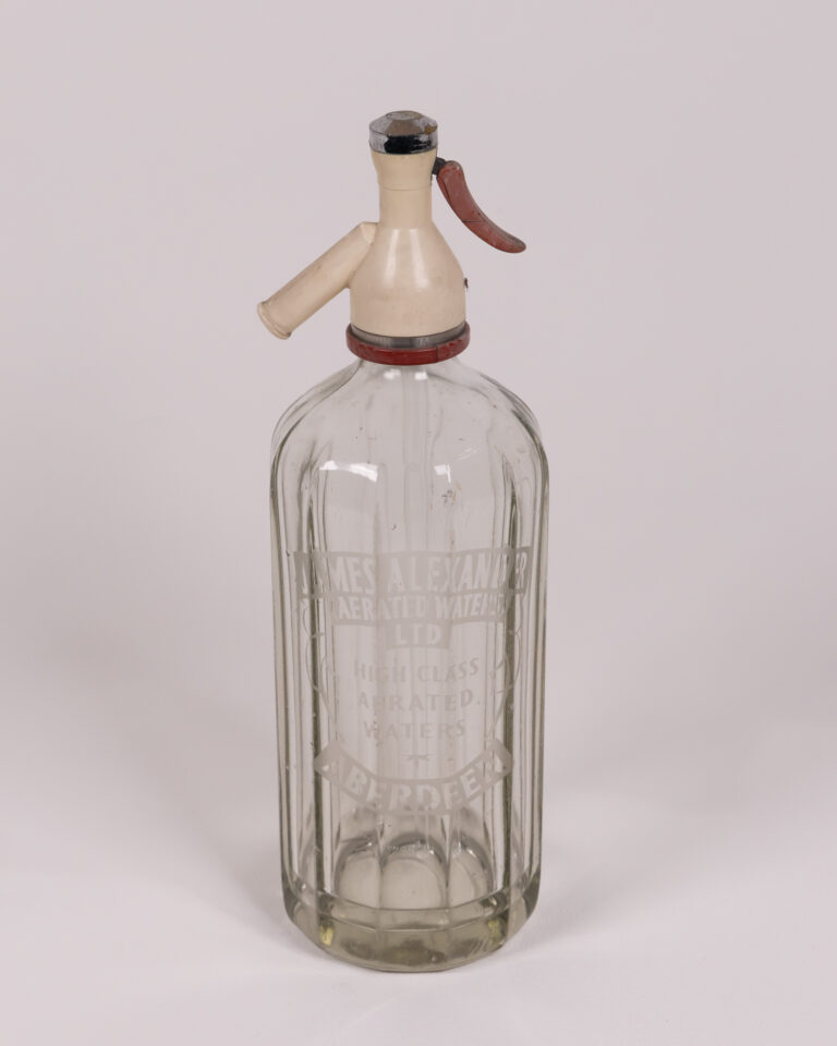 Vintage James A Alexander Ltd Glass Soda Syphon Bottle