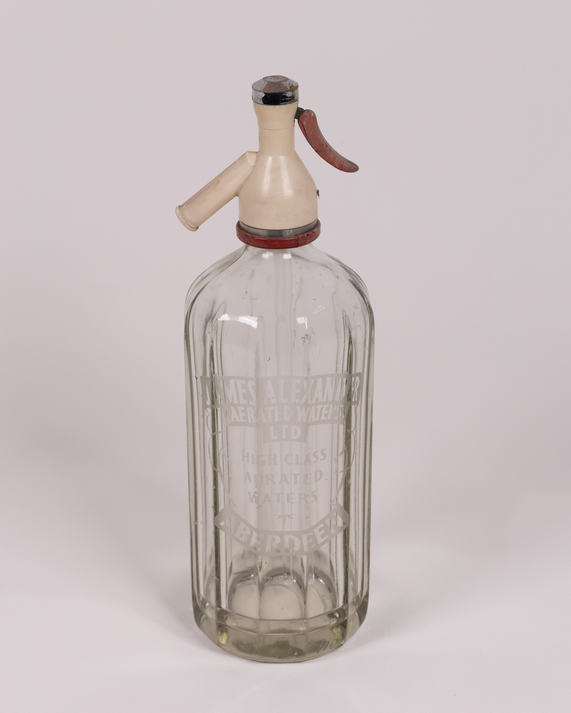 Vintage James A Alexander Ltd Glass Soda Syphon Bottle