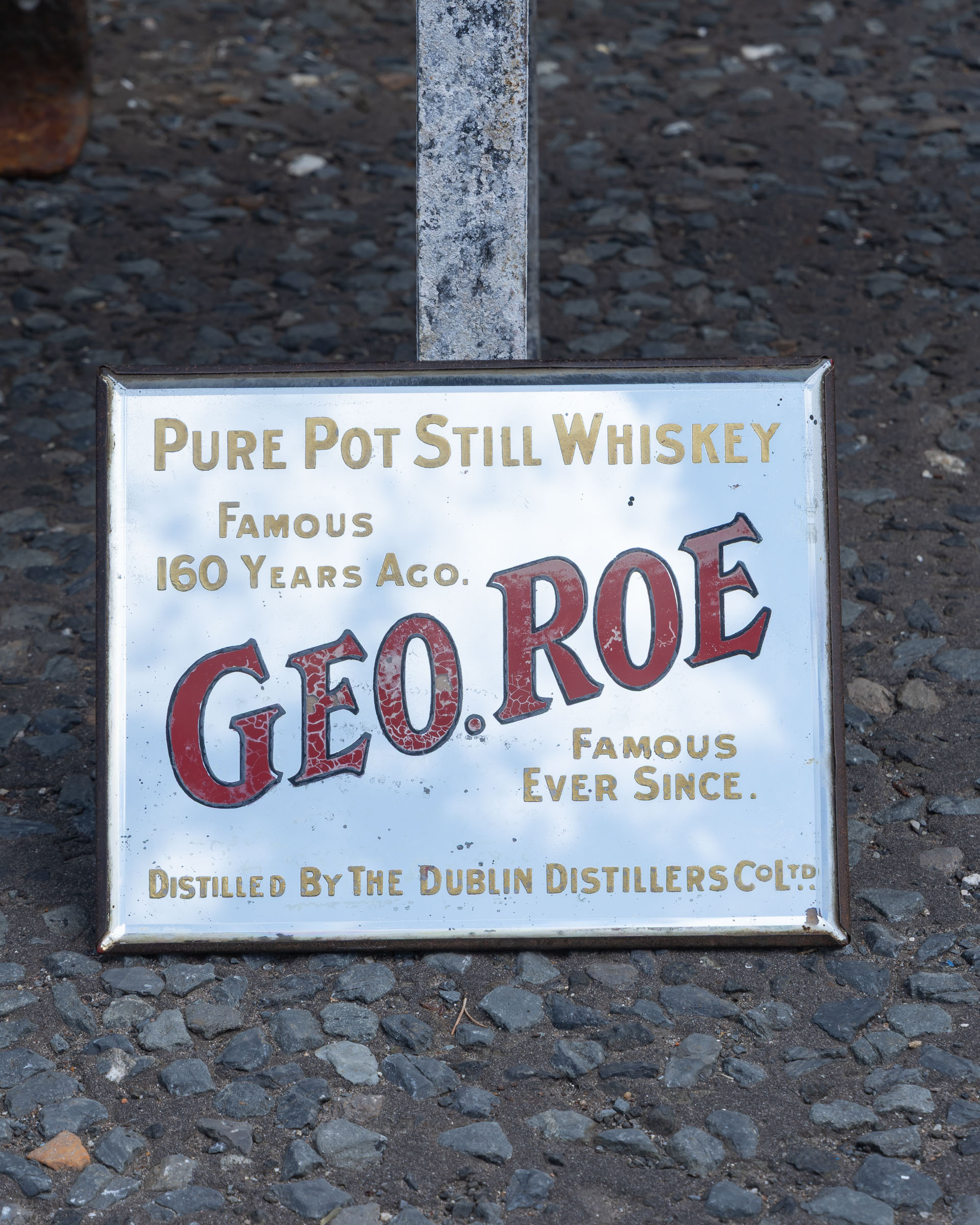 Original Geo. Roe Pure Pot Still Irish Whiskey Small Mirror