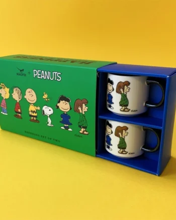 Magpie Peanuts Porcelain Espresso Set with Peanuts Characters