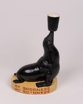 Vintage Guinness Seal Figurine with Pint - 'My Goodness, My Guinness'
