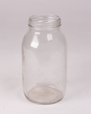 Simple Glass Jar, Clear Storage Container, Vase or Pantry Organiser