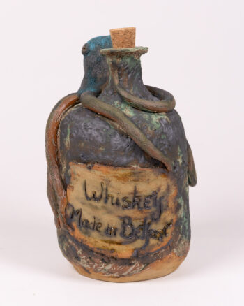 Handmade Ceramic Octopus Whiskey Bottle ‘Made in Belfast’ by Emilie in Belfast